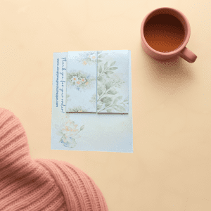 Soft Meadow – Magnetic Bookmark Set – cozy reader lifestyle flat lay with coordinating magnetic bookmarks – The Simply Magnetic Shoppe