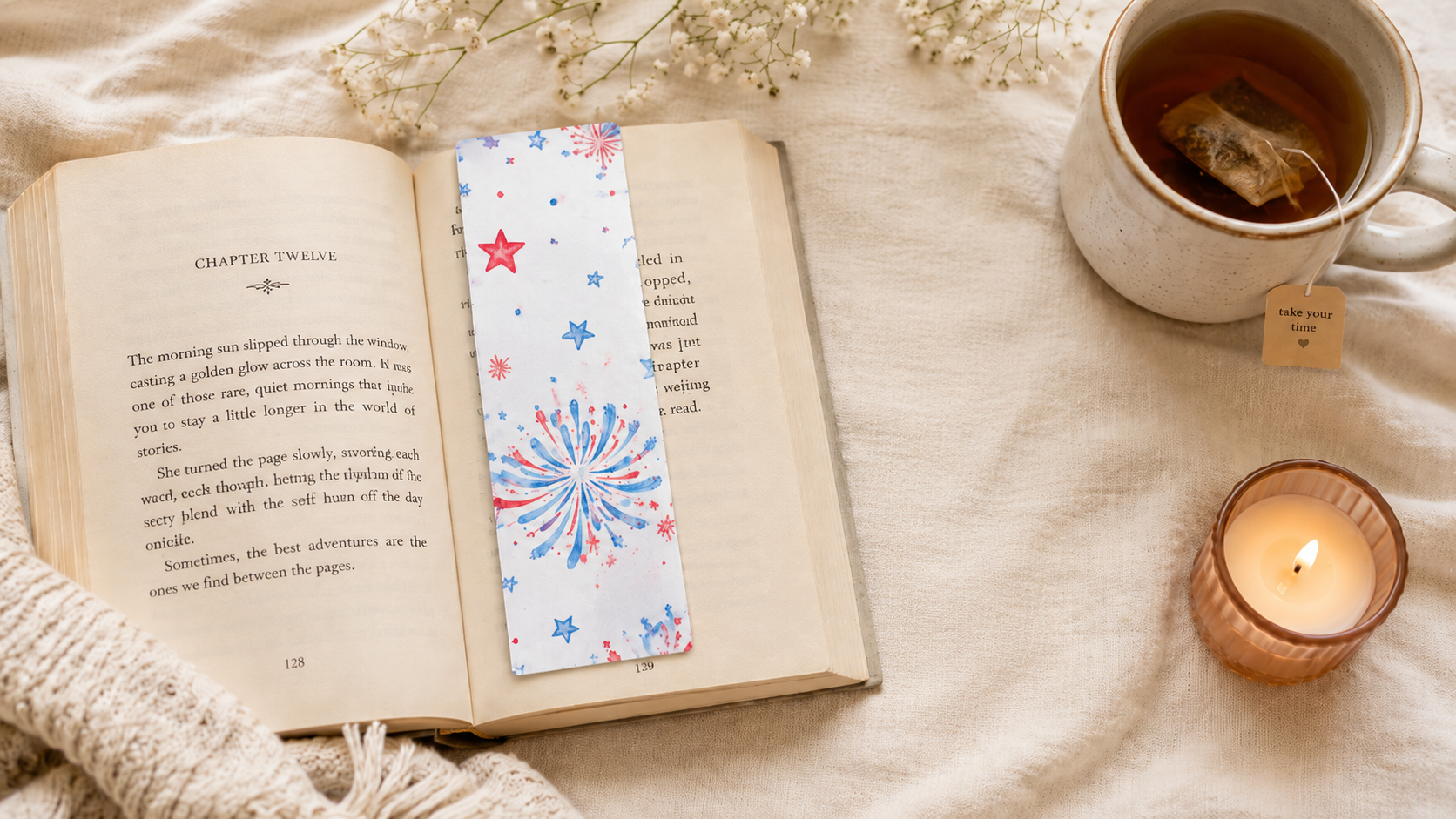 Mom enjoying a book during summer – cozy reading moment for busy moms who steal a few chapters when they can