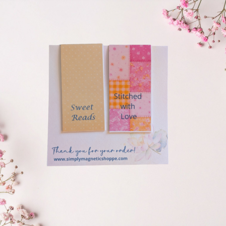 Patchwork Pastels – Magnetic Bookmark Set