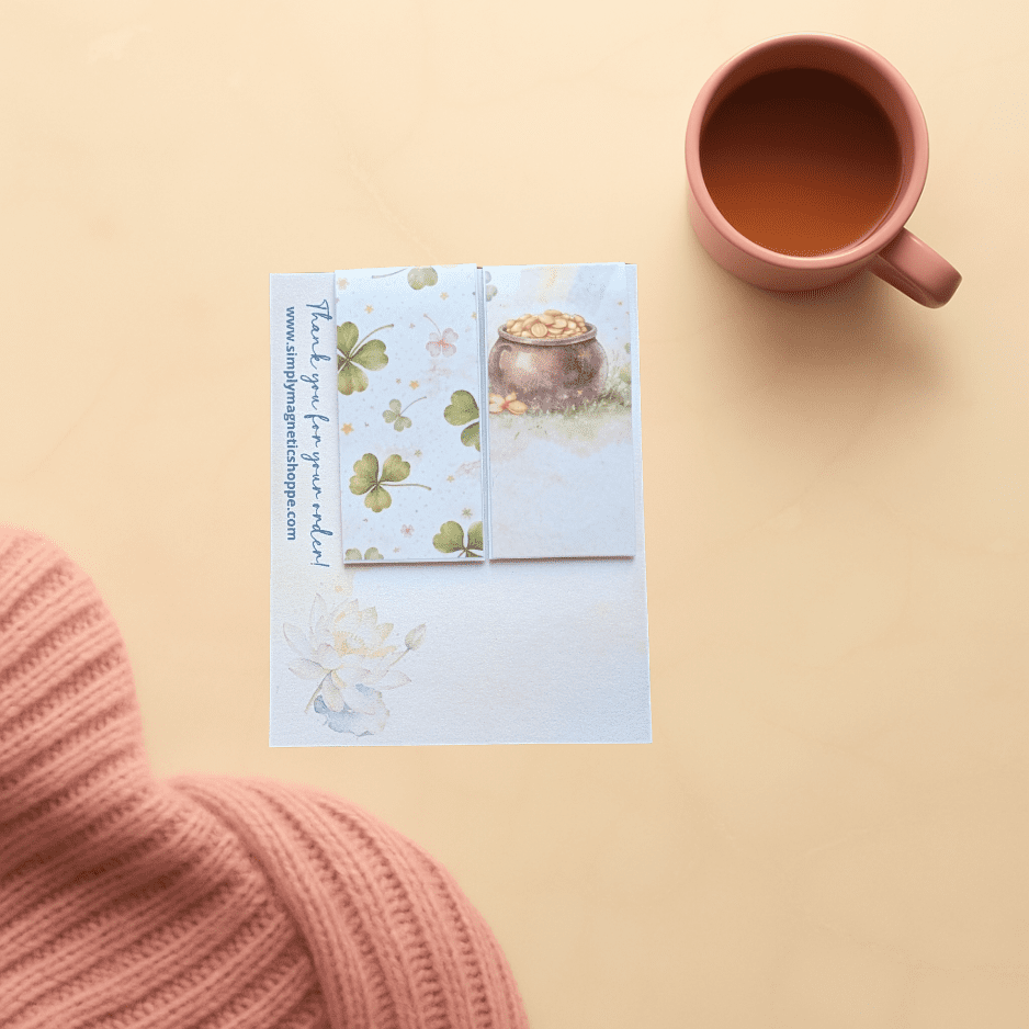 Lucky Clover – Magnetic Bookmark Set