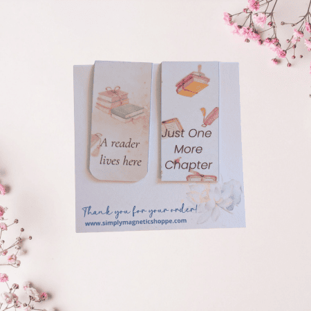 A Reader Lives Here Bookmark Duo