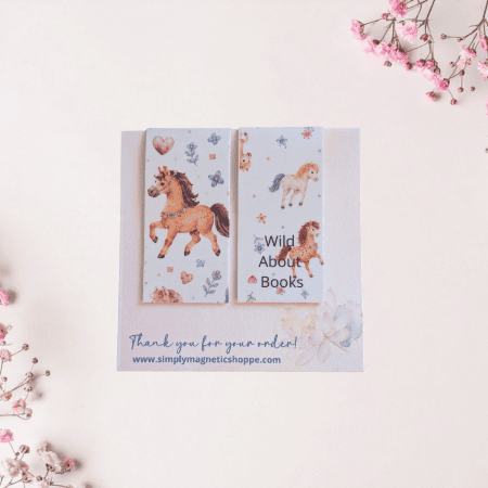 Horses Magnetic Bookmark Set